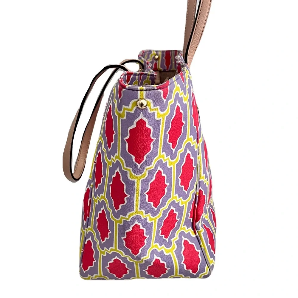 Kate Spade Multicolor ‘Michelle Cabana Tile’ Adjustable Tote Bag
